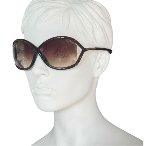 *SOLD* Tom Ford Whitney Sunglasses Red Brown Gold Tone Butterfly With Hard Case - Picture 3 of 14